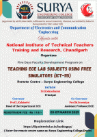 Five Days FDP on Teaching ECE Lab Subjects with Free Simulators 2025 Faculty Development Program Poster